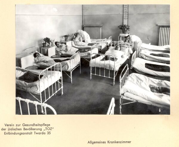 Krankenzimmer im Warschauer Ghetto