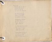 Seite aus Selmas Gedichtband mit dem Gedicht »Ich bin die Nacht«