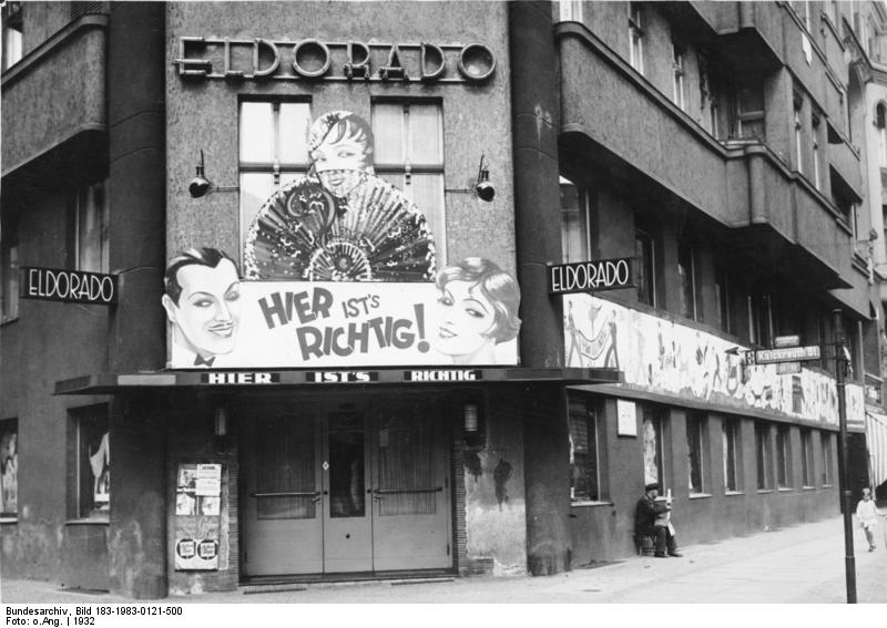 Das Eldorado in Berlin-Schöneberg, Fotografie von 1923 Das Eldorado in Berlin-Schöneberg, Fotografie von 1923