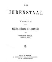 Titelblatt der Schrift »Der Judenstaat« von Theodor Herzl, 1896