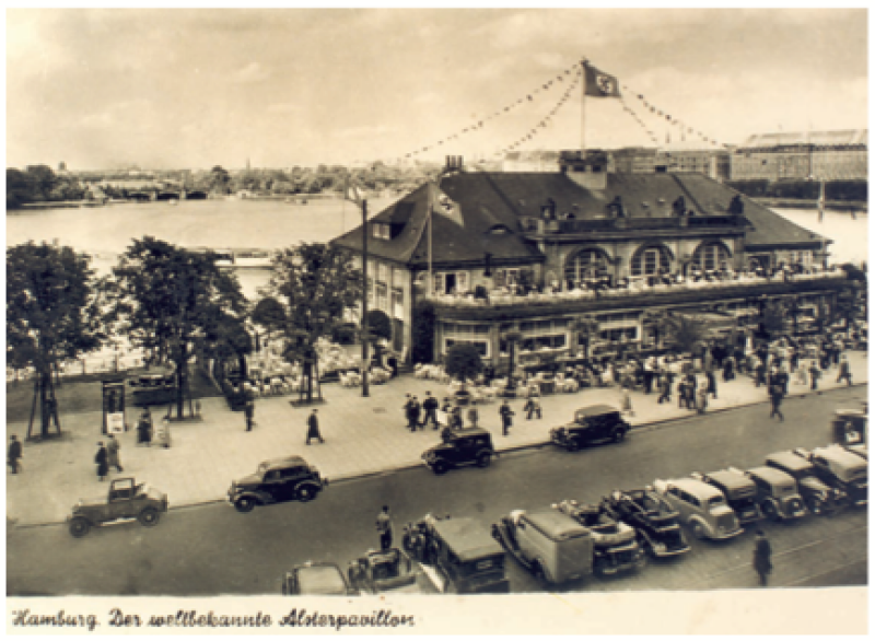 Der »Alsterpavillon« als Postkartenmotiv