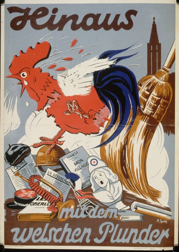 Antifranzösisches Propagandaplakat, um 1940
