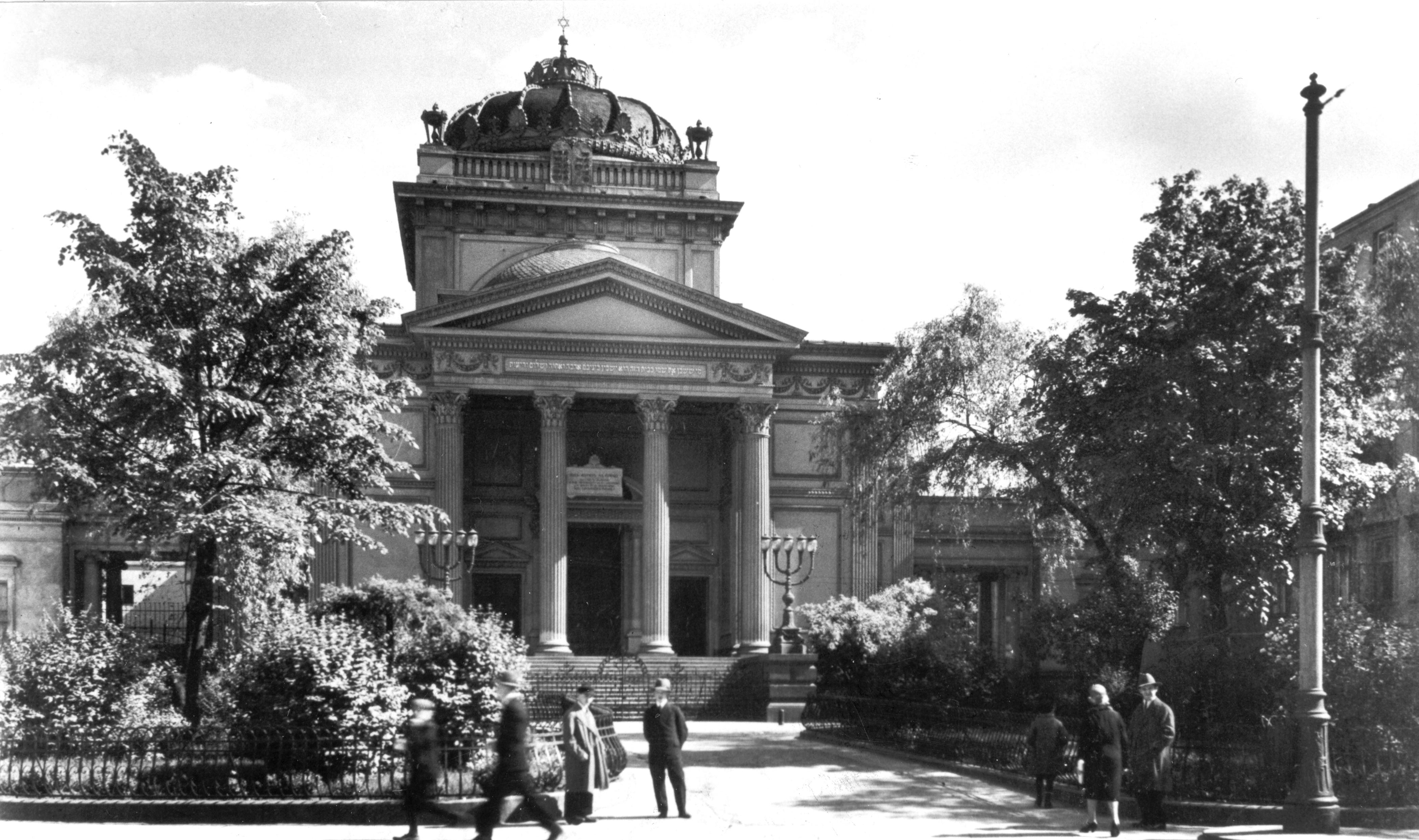 Foto der großen Synagoge von Warschau