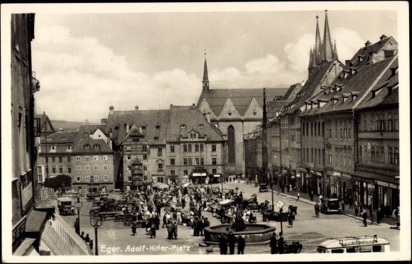 Aufnahme von Eger (Sudetenland), um 1940